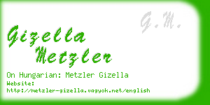 gizella metzler business card